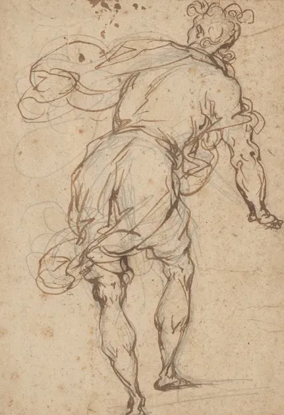 Male Figure Seen From Behind