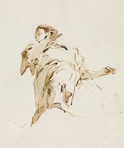 Male Figure Seen From Below