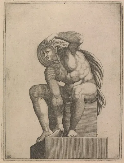 Male Nude From Panel Of Creation Of Eve 2