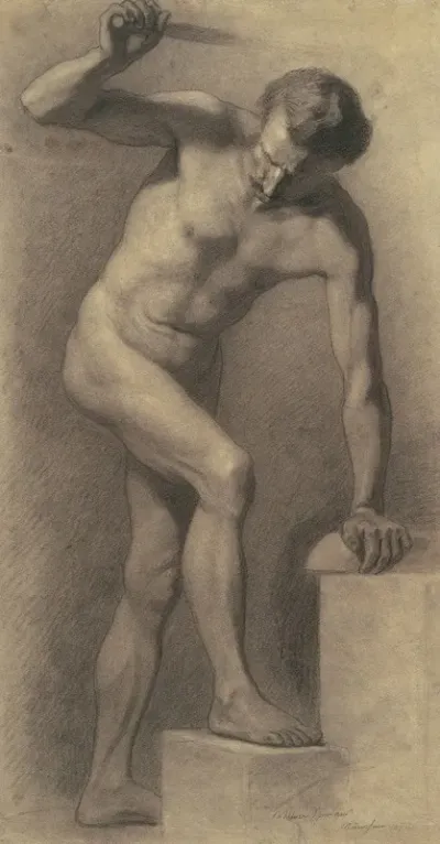 Male Nude On Steps