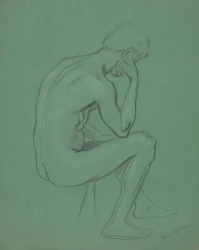 Male Nude Sitting