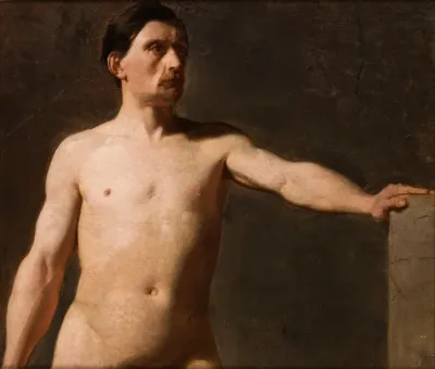 Male Nude Torso Of A Male Figure