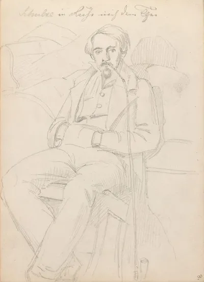Male Portrait With Long Pipe