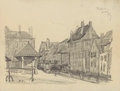 Malines Le Grootbrug Sur La Dijle Dyle
