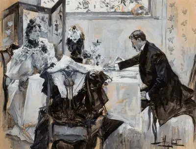 Man And Woman Dining