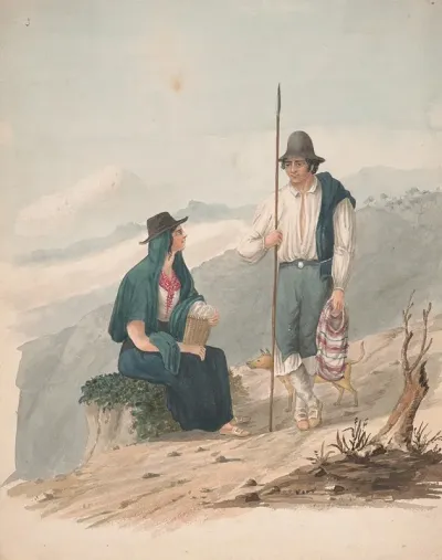 Man And Woman Of Chasna Tenerife