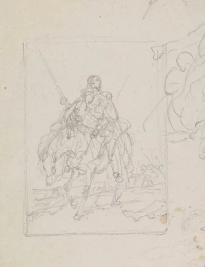 Man And Woman On Horseback