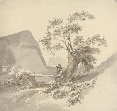 Man Beside A Stile