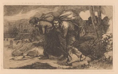 Man En Vrouw Met Zak Op De Rug 2