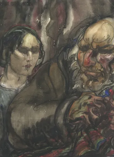 Man En Wenende Vrouw