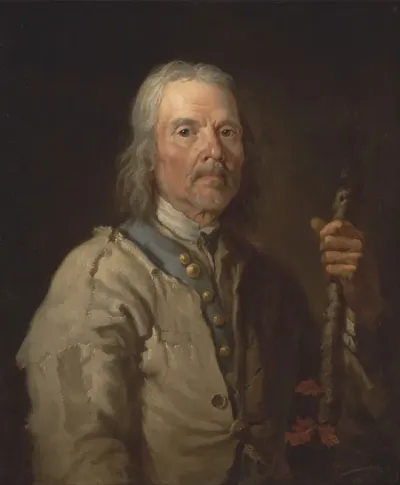 Man Holding A Staff