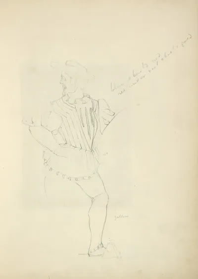 Man In Hat Tunic And Tights