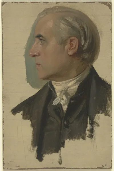 Man In Profile To The Left