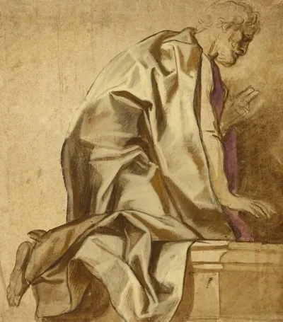 Man Kneeling Facing Right