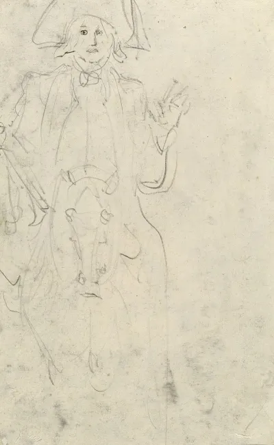 Man On A Horse Verso