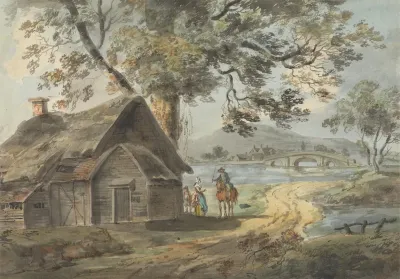 Man On Horseback And Other Figures