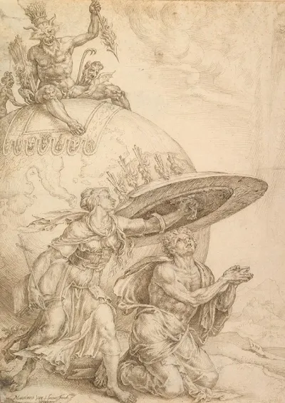 Man Protected By The Shield Of Faith