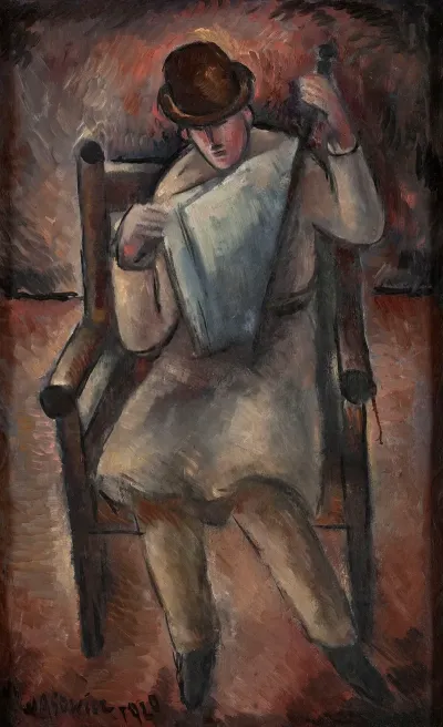 Man Reading A Newspaper 2