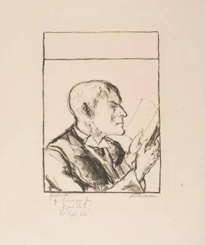 Man Reading I Self Portrait