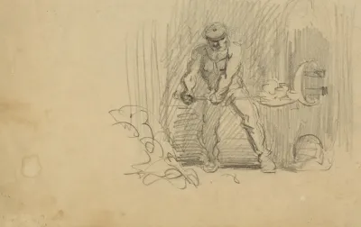 Man Shoveling Coal