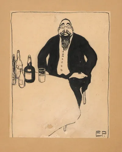 Man Sitting At A Table