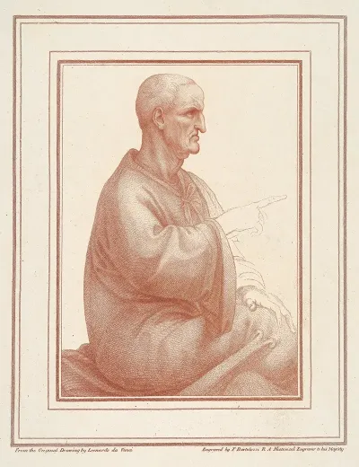 Man Sitting Crosslegged After Leonardo Da Vinci