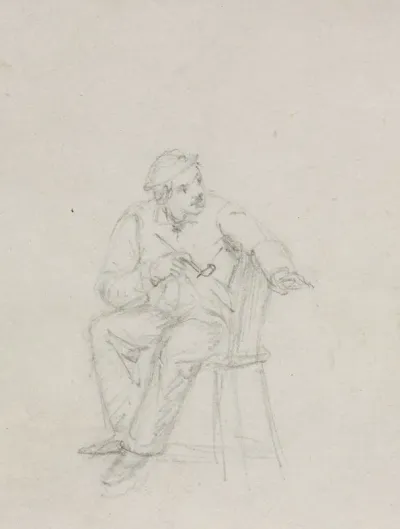 Man Smoking A Pipe 2