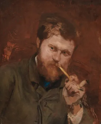 Man Smoking A Pipe 3
