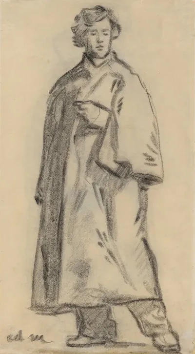 Man Wearing A Cloak Recto