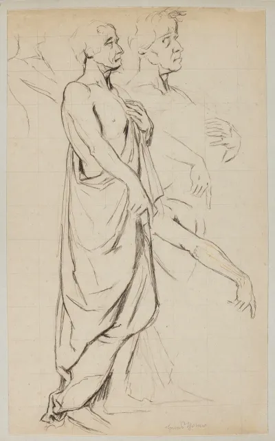 Man Wearing A Toga