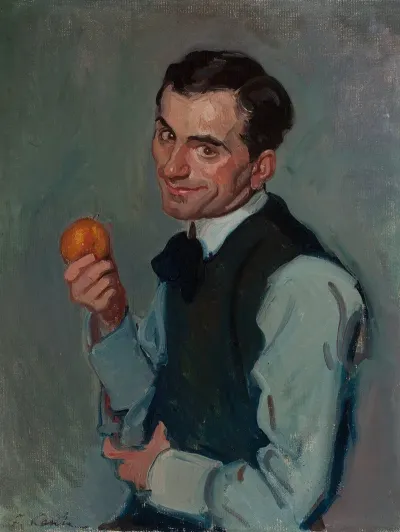 Man With An Orange
