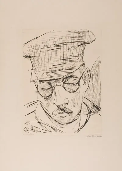 Man With Cap And Glasses