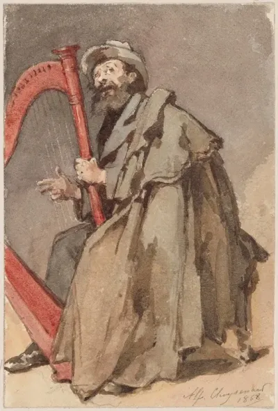 Man With Harp
