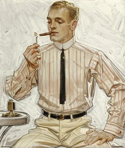 Man With Narrow Tie Cluett Shirts Arrow Collar Advertisement