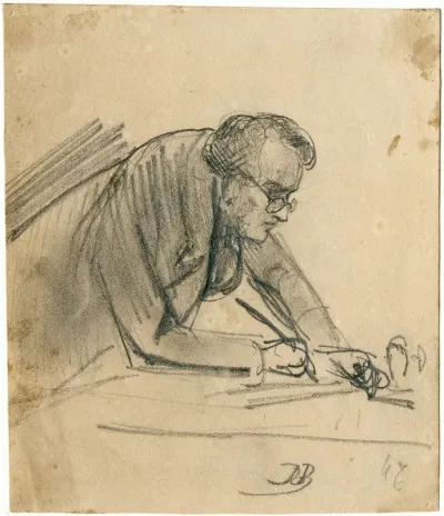 Man Writing 2