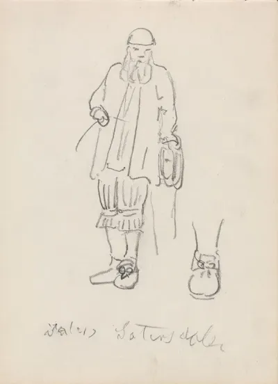 Mannsfigur I Drakt Fra Setesdal