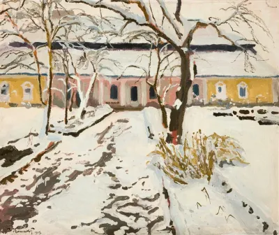 Manor House At Modlnica In Winter