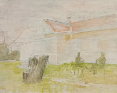Manor House Sketch Luslawice