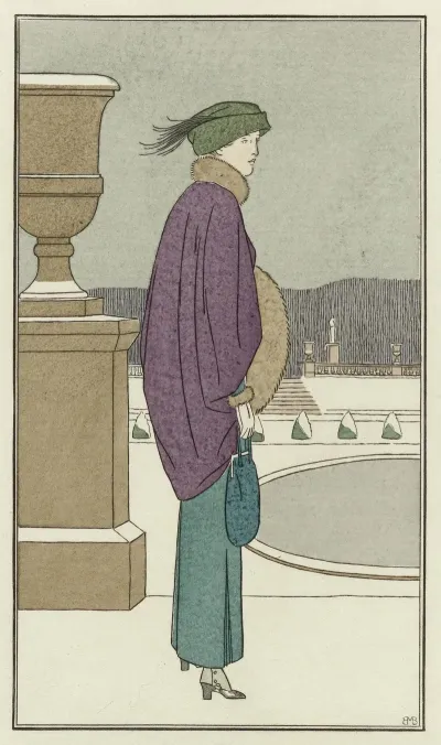Manteau De Velours Violet