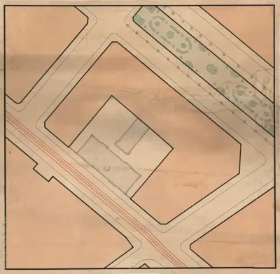Map Of Den Classenske Legatskole In Vester Voldgade