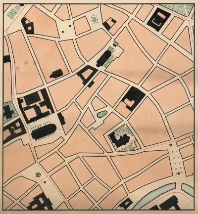 Map Of Frue Plads Rundetarn And Stroget