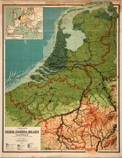 Map Of The Netherlands Belgium And Luxembourg