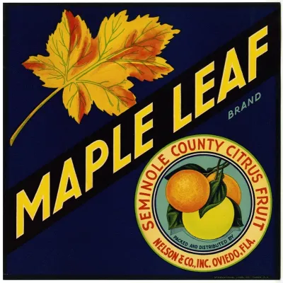 Maple Leaf Brand Citrus Label 2