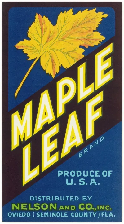 Maple Leaf Brand Citrus Label 3
