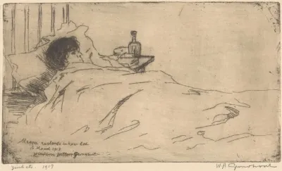 Mappie Rustende In Haar Bed