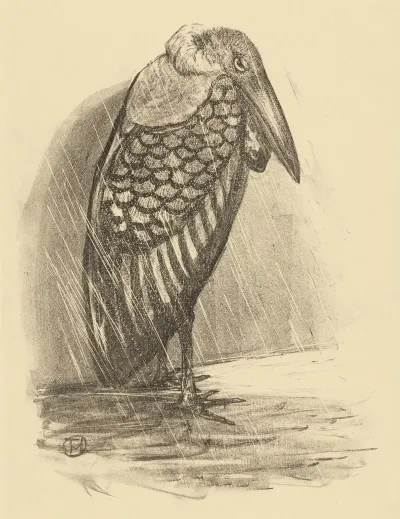 Maraboe In De Regen