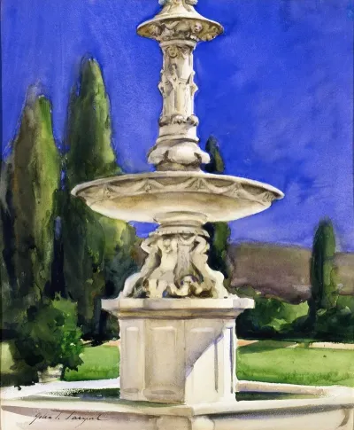 Marble Fountain In Italy
