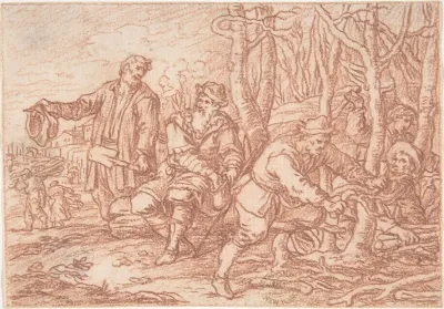 March One Of A Series Representing The Labors Of The Months