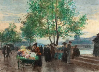 Marchands Aux Bords De La Seine Paris