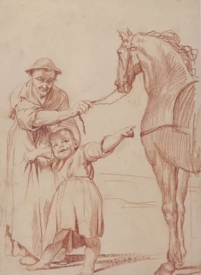 Marcolfa Persuades Cacasenno To Mount A Horse
